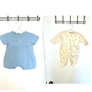 🧸 BUNDLE of 2 Vintage Lullaby Club, Boys, One-Piece Outfits